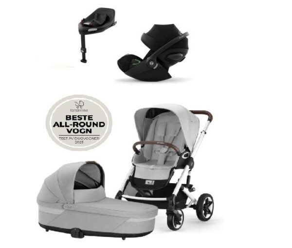 Cybex, Barnevogn, Talos S Lux, Travelsystem, inkl. Adapter bilstol + Cloud G + Base G - Lava Grey