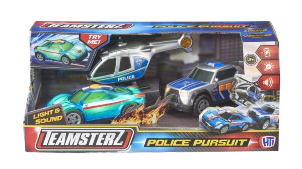 Teamsterz Mighty Machines Police Pursuit 3stk