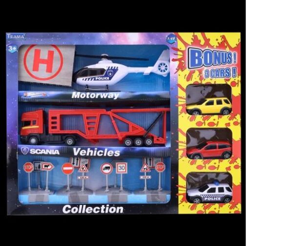 Teama Motorway Collection + 3 Cars