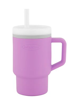 infantino my 1st tumbler – første drikkekopp i myk silikon lilla
