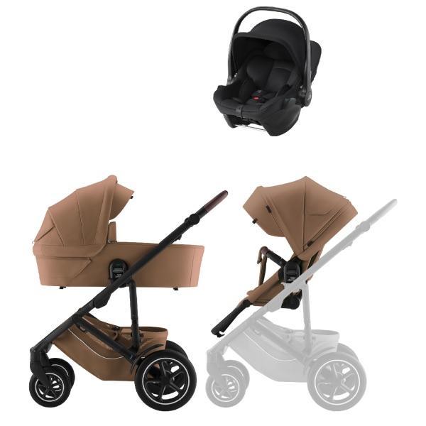 J9N2KU_1765559388_35347_0_0_pck.jpg britax, vognpakke, smile 5z inkl. baby safe core babybilstol – warm caramel – lux