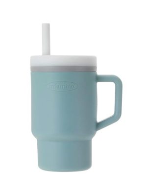 infantino my 1st tumbler – første drikkekopp i myk silikon blå