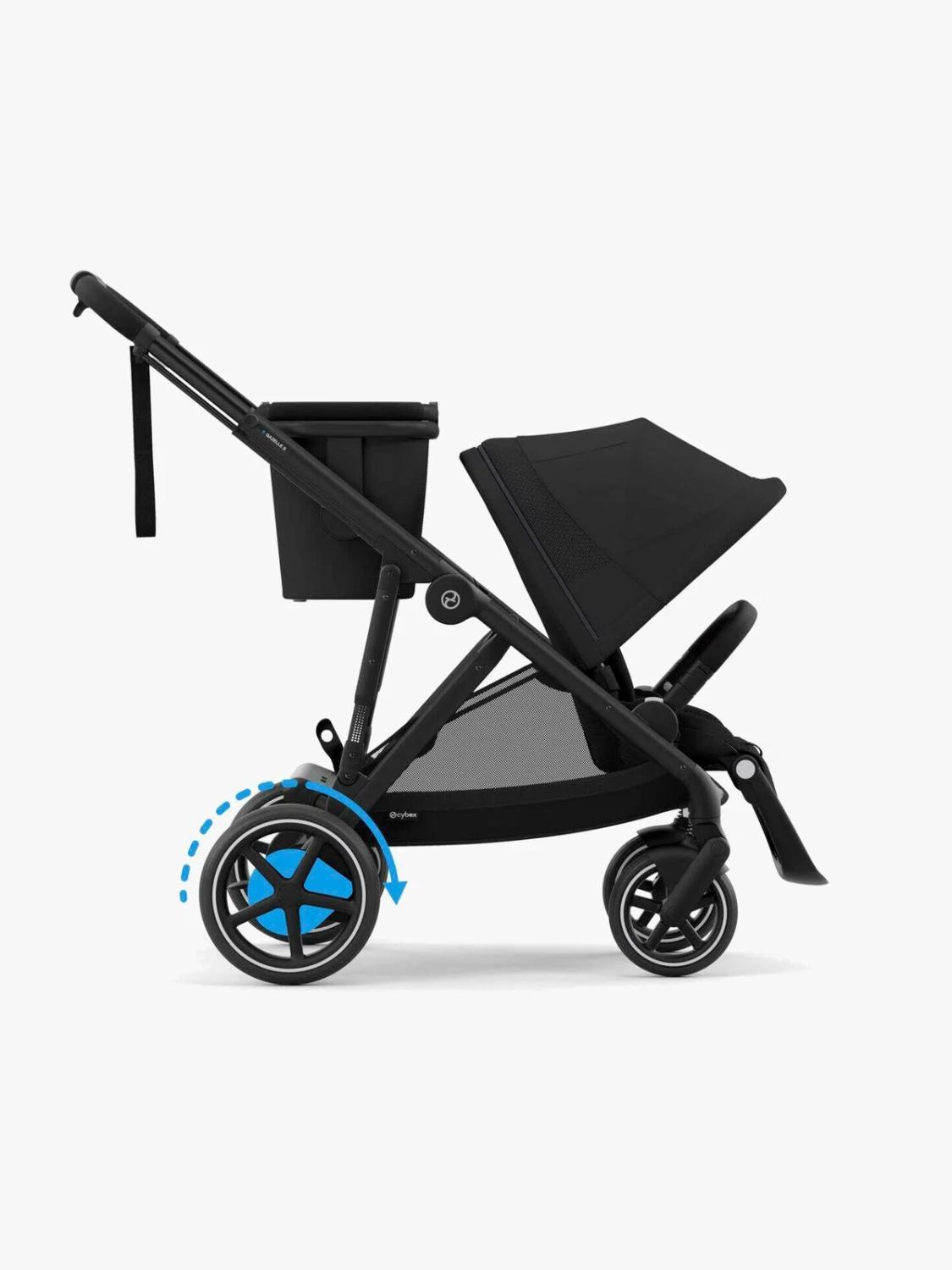 iVh1tw_1767183382_34919_616_0_pck.jpg cybex, e gazelle s, søsken /tvillingvogn inkl. gazelle s cot – moon black/black