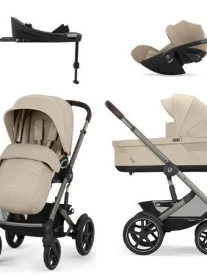 cybex talos s lux, almond beige, 4in1, inkl. cloud g + base