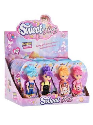 dukke 4 asst. 16cm sweet girl