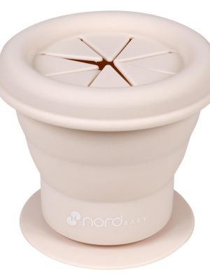 ilicone snack cup, beige, nordbaby