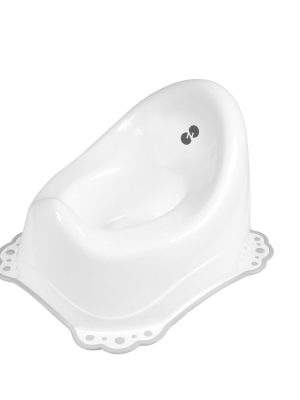 nordbaby potte med antiskli, hvit