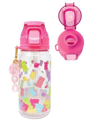 drikkeflaske med nøkkelring hotfocus gummy bears