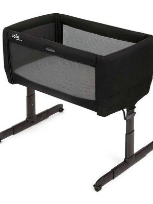 bedside crib, joie roomie glide, shale