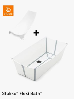 stokke® flexi bath® badekar x large sett med nyfødtstøtte