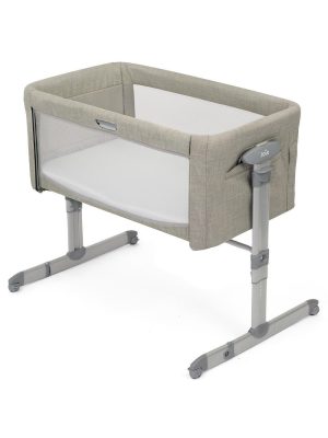 bedside crib, joie roomie glide, almond