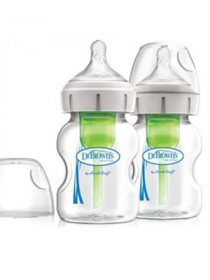 glassflaske, dr.brown, wideneck, 150 ml, 2pk