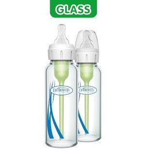 dr. brown’s options+ standard glassflaske 250 ml 2 stk