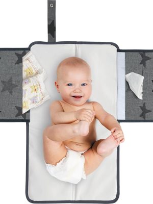 dooky 3 in1 changing pack grey stars