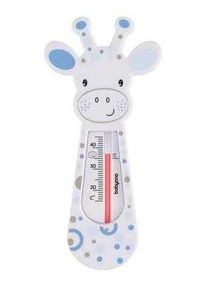 babyono, badetermometer, hvit sjiraff