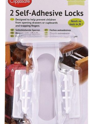 skufflås 2 pk m/ dobbeltsidig tape, clippasafe
