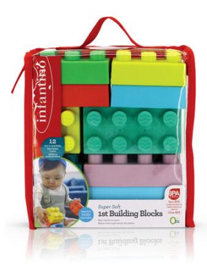 Infantino Supermyke byggeklosser, 12 stk.
