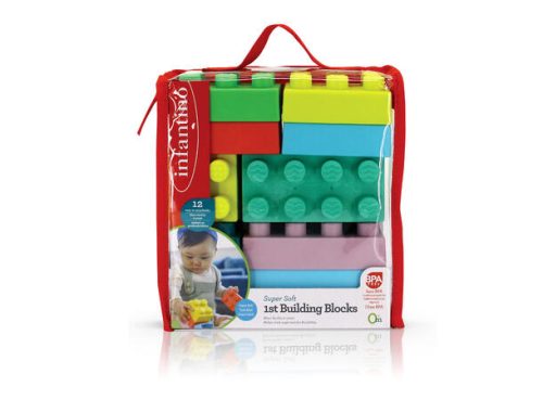 Infantino Supermyke byggeklosser, 12 stk.