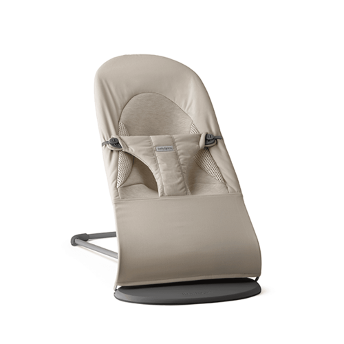 BabyBjörn, Vippestol Balance Soft, Vevd Jersey Tri-Fabric, Sandgrå